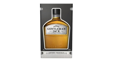 Jack Daniel's Gentleman Jack Coffret 2 pailles inox