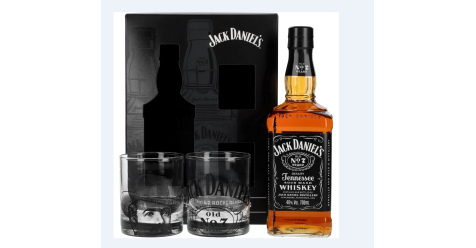 Jack Daniel's Old N°7 Tennessee Whiskey - Coffret 2 verres - Édition 2024
