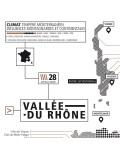Affiche Vignoble de la Vallée du Rhône La Majorette à moustache