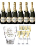 Perrier-Jouët Grand Brut Coffret 6 Bouteilles + 6 Flûtes + 1 Seau