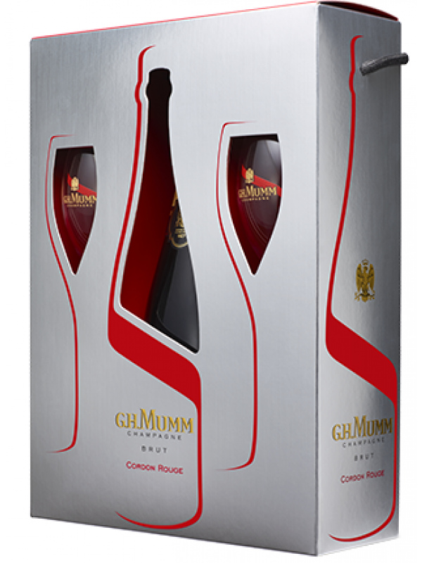 Champagne Mumm Cordon Rouge - Coffret 2 flûtes au meilleur prix