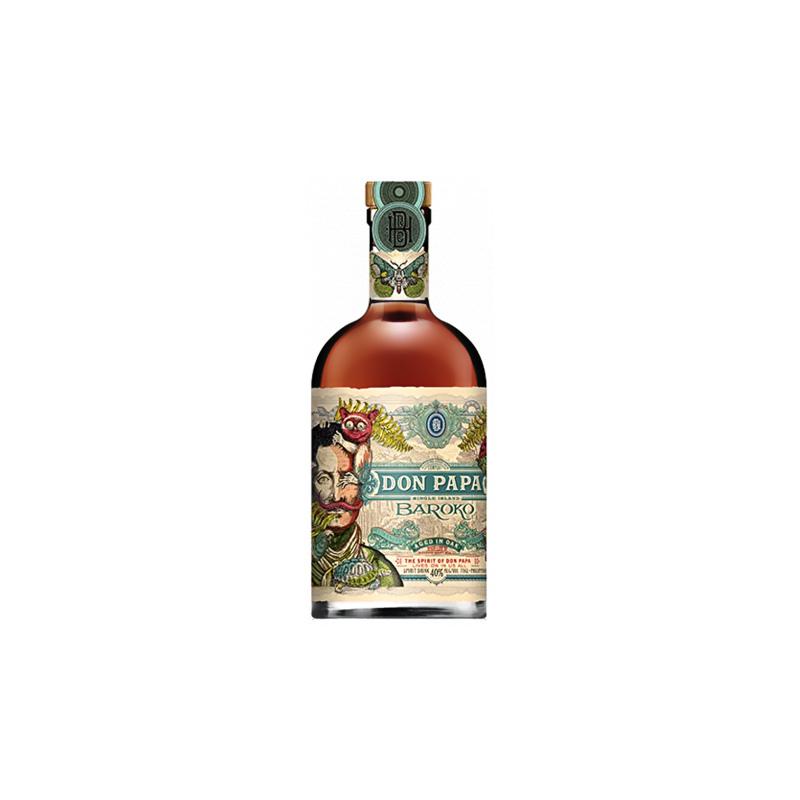 Coffret Don Papa Baroko Sugarlandia - 1 verre, une bouteille