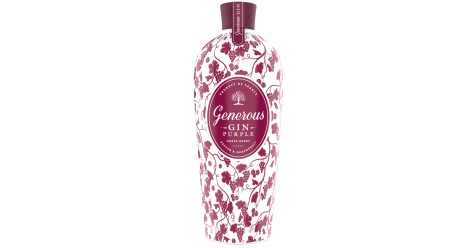 Bouteille generous gin bleu vide - Arts de la table