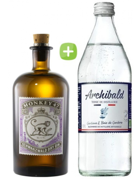 Pack Gin Monkey 47 & Tonic Premium Archibald