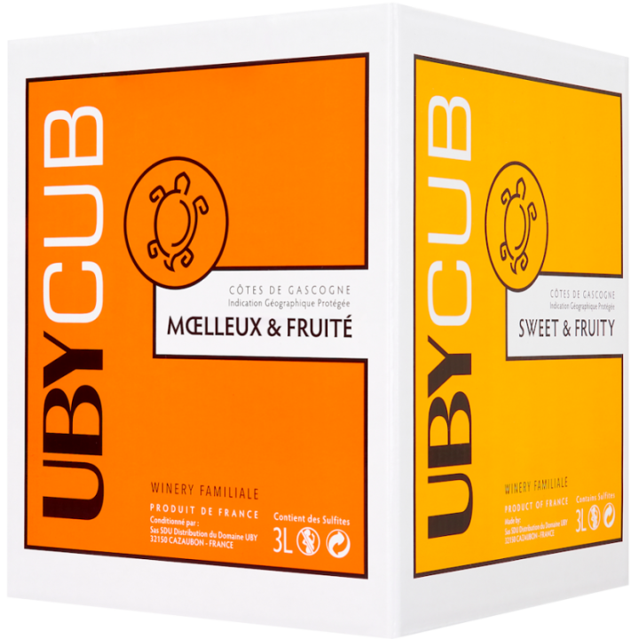 Domaine Uby, Gros Manseng en Cubi 3 litres - Vin de Gascogne