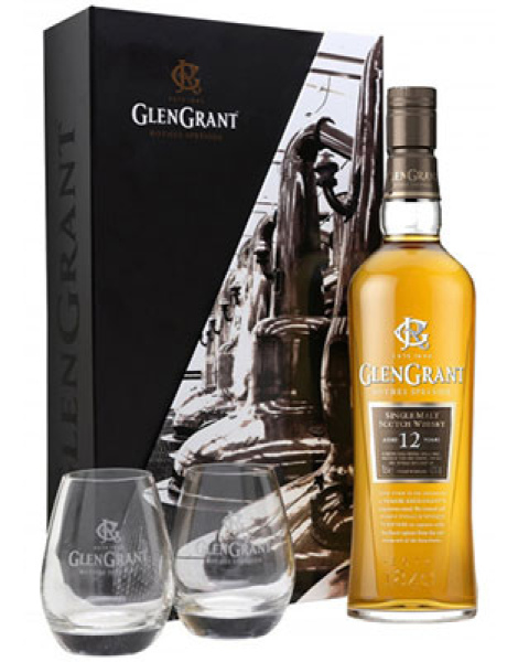 Glen Grant 12 ans - Coffret 2 Verres