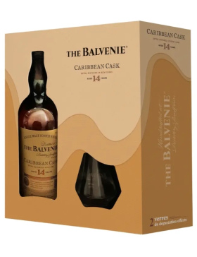 The Balvenie Caribbean Cask 14 Ans - Coffret 1 Verre - Spiritueux Scotch Whisky / Speyside