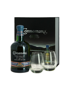 Connemara Distillers Edition Irish Whisky - Coffret 2 verres - Spiritueux Irish Whisky