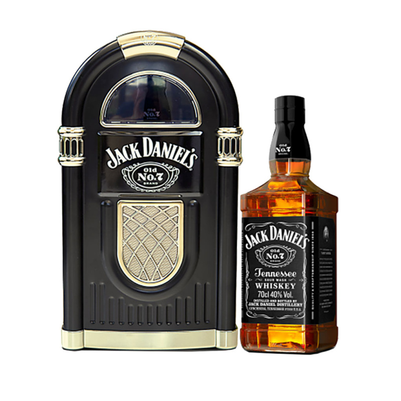 Whiskey Jack Daniel´s dans un coffret en bois personnalisable