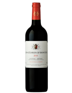 Les Cèdres d'Hosten - Rouge - 2014 - Vin Listrac-Médoc