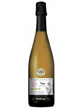Wolfberger - Crémant d'Alsace - Expression - Brut Nature - Sans sulfites Ajoutées - Vin Crémant d'Alsace