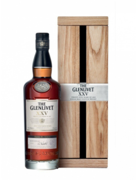 The Glenlivet 25 ans Coffret Bois - Spiritueux Scotch Whisky / Speyside