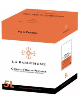 Commanderie de la Bargemone - BIB - 5L - BIO - Rosé - Vin Coteaux-d'Aix-En-Provence