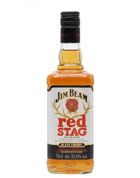 JIM BEAM - Red Stag Black Cherry - Bourbon Whiskey - 1L