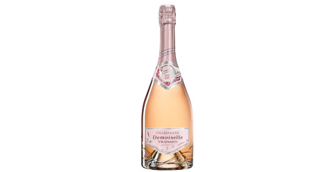 Seau à Champagne Vranken - Aluminium Rose - Modèle Demoiselle - Bon état