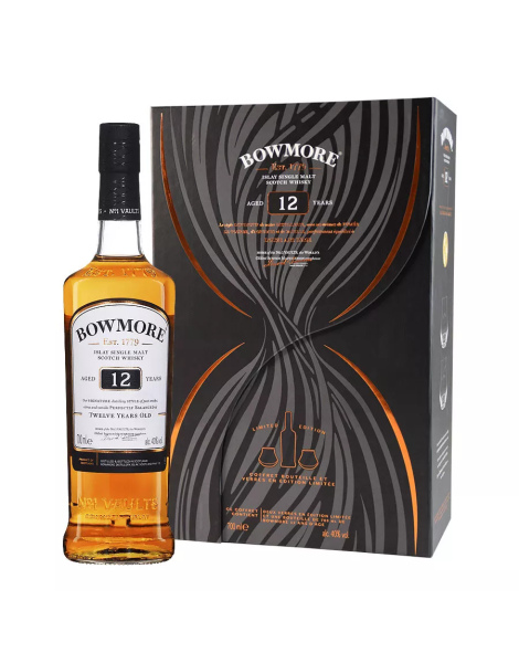 Bowmore 12 Ans - Coffret 2 Verres