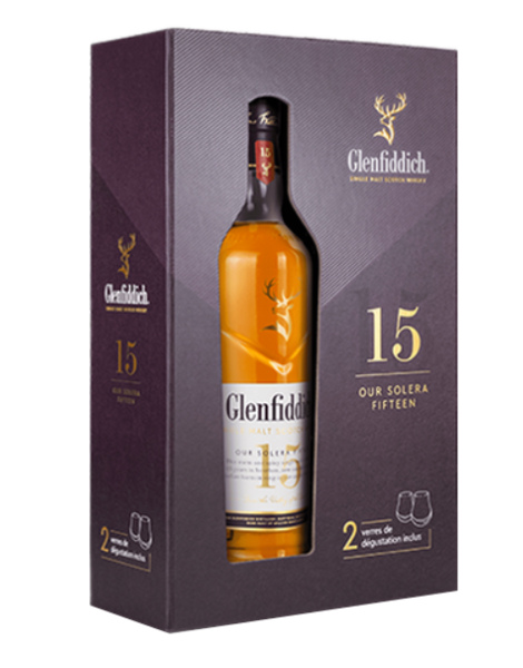 Glenfiddich 15 Ans Solera - Coffret 2 Verres