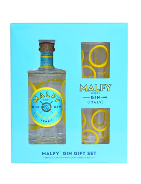 Malfy Gin Con Limone - Coffret 2 Verres