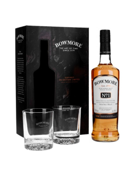 Bowmore N°1 - Coffret 2 Verres - Spiritueux Scotch Whisky / Islay