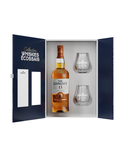 The Glenlivet 13 Ans - First Fill American Oak - Coffret 2 Verres