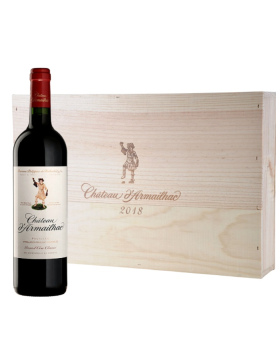Caisse Bois x6 - Château d’Armailhac - Rouge - 2018 - Vin Pauillac
