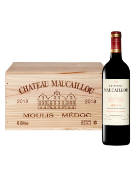 Caisse Bois x6 - Château Maucaillou - Rouge - 2018 - Vin Moulis-En-Médoc