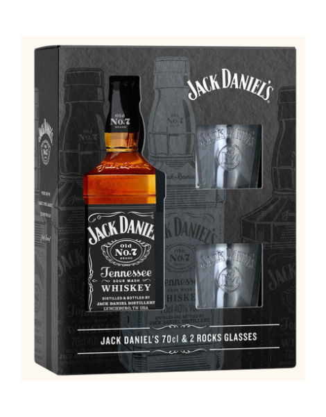 Jack Daniel's Old N°7 Tennessee Whiskey - Coffret 2 verres - Édition 2023