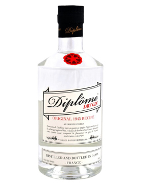 Diplôme Dry Gin - 44% - Spiritueux