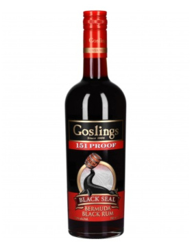 Gosling's Black Seal 151 Proof Rhum Ambré - 75.5% - Spiritueux Amériques du Sud