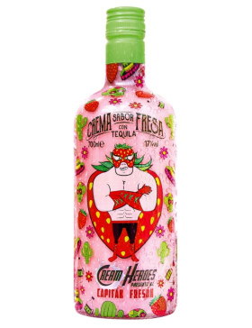 Cream Heroes - Crème de Tequila à la Fraise - Captain Freson - 17% - Spiritueux