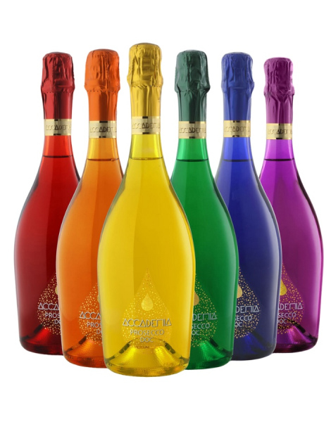 photos du vin Accademia Prosecco Spumante Doc Collection Rainbow